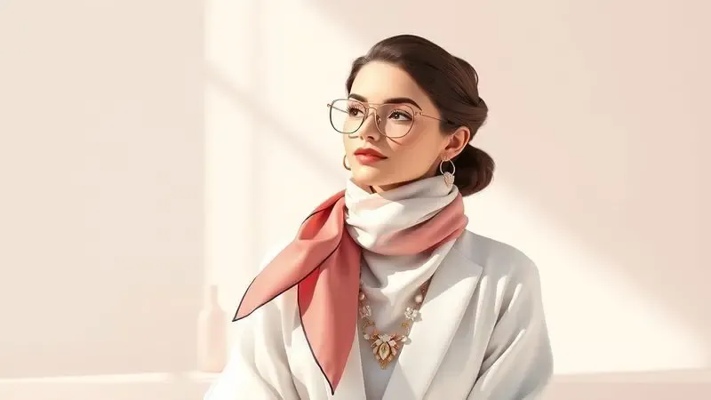 Ilustração digital de acessórios femininos elegantes e minimalistas sob luz natural representando o uso diário.